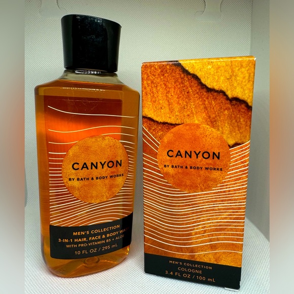 Bath & Body Works Other - Bath & Body Works Men’s Canyon Bundle:
3-in-1 Hair, Face & Body Wash 
Cologne